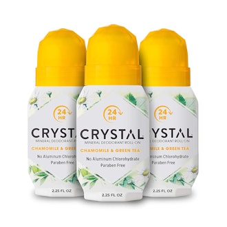 Crystal Mineral Deodorant Roll-On (2.25 Oz, 3-Pack)