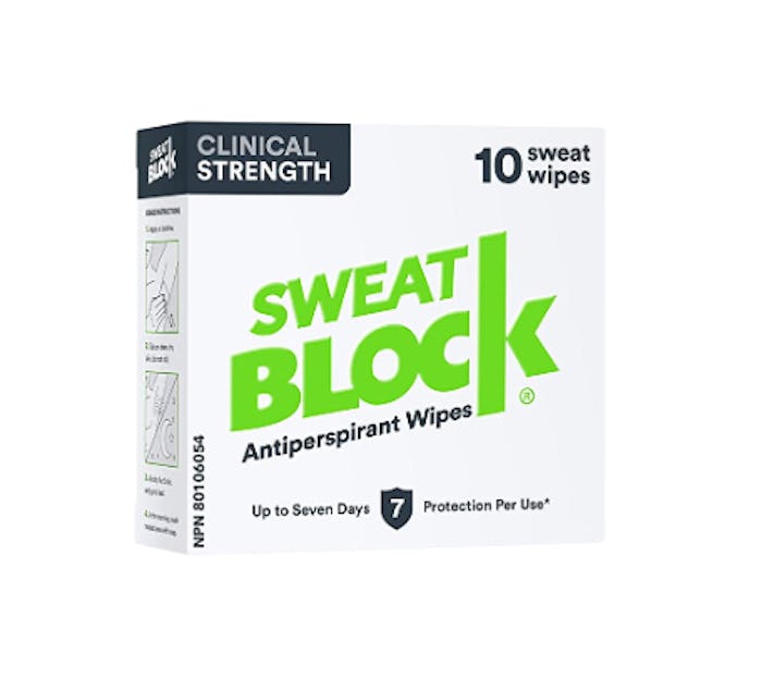 SweatBlock Clinical Strength Antiperspirant Wipes