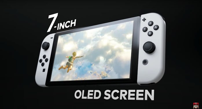 Nintendo Switch (OLED model) with 7-inch OLED display