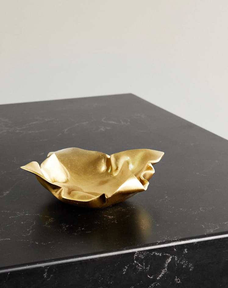 Fold Gold-tone Dish