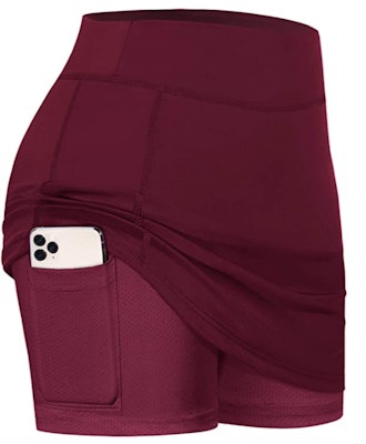 BLEVONH Tennis Skirt with Shorts 