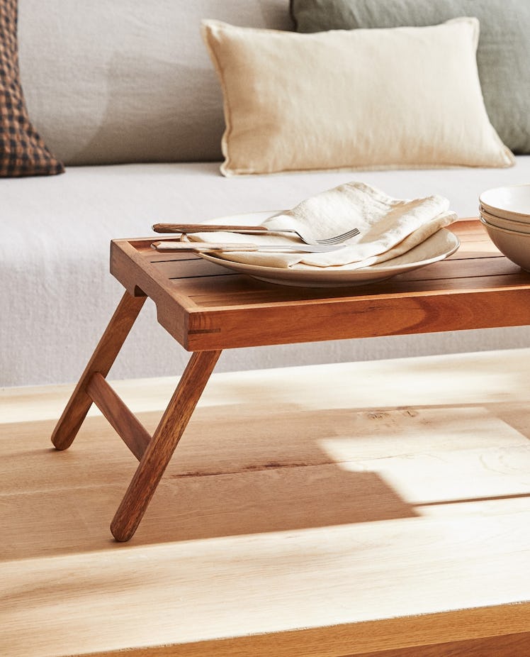 Folding Wooden Tray