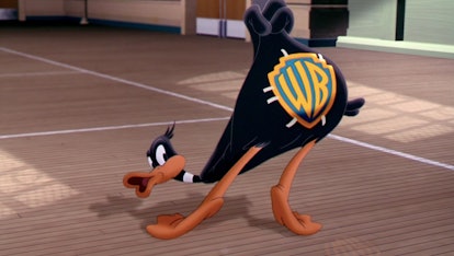 Daffy Duck in Space Jam. Warner Bros. Pictures and HBO Max.