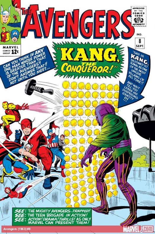 Kang the Conqueror starred in a very early 'Avengers' comic. Photo via Marvel
