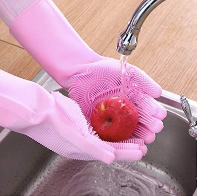 Forliver Silicone Scrubbing Gloves