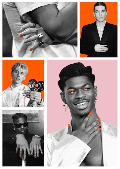 Men wearing nail polish