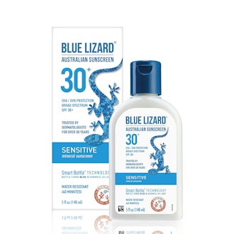 Blue Lizard Australian Sunscreen Sensitive Mineral Sunscreen SPF 30+, 5 Oz.