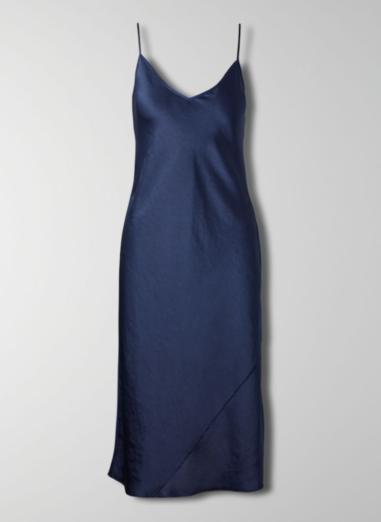 Wilfred Only Slip Dress In Classic Navy 