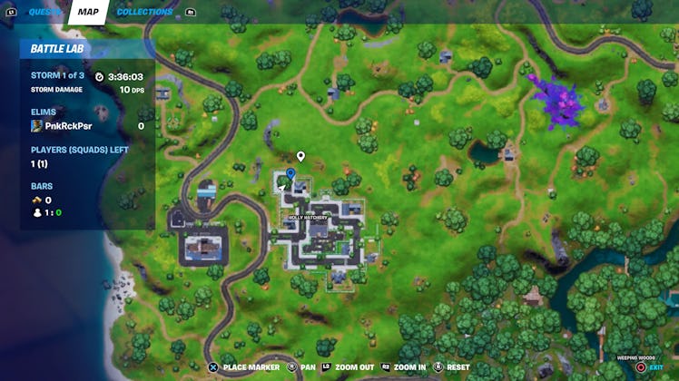 fortnite welcome gift location 2 map