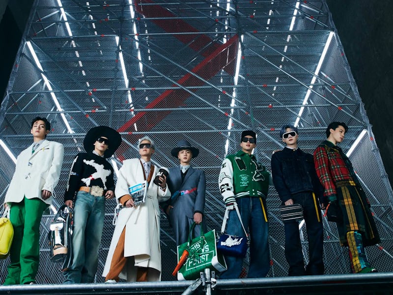 Louis Vuitton Men's Fall-Winter 2021 Show in Seoul with House Ambassadors BTS