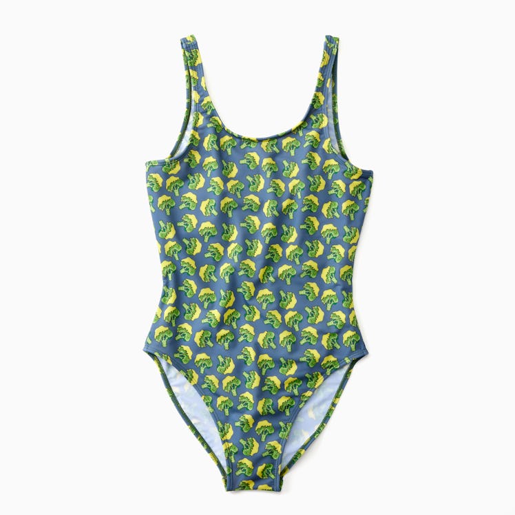 Panera's Swim Soup summer 2021 collection features a broccoli cheddar one-piece.
