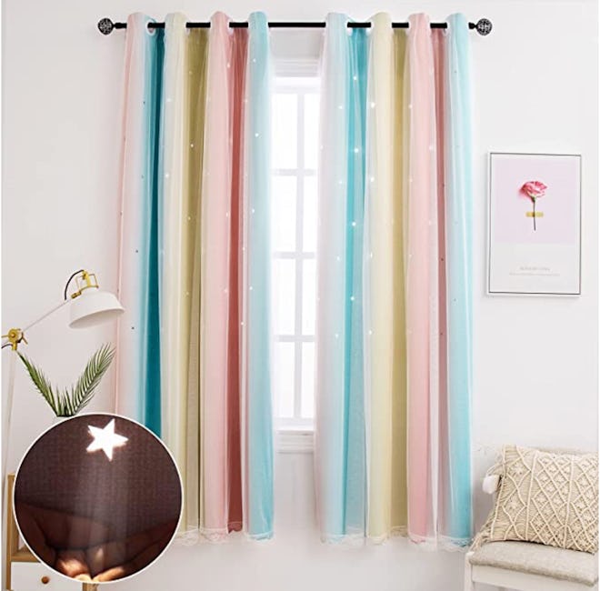 Rainbow Nursery Curtains