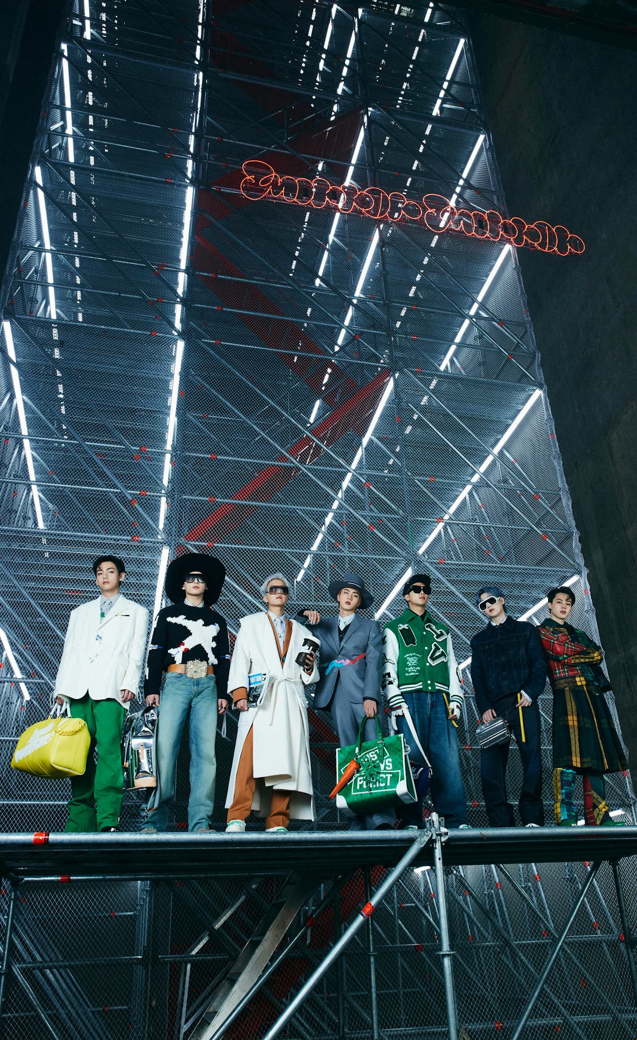 BTS for Louis Vuitton Fall 2021 Men's Collection.