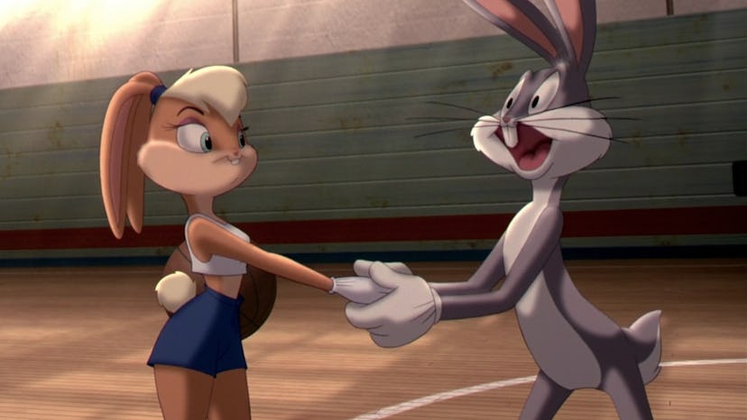 Lola Bunny and Bugs Bunny in Space Jam. Warner Bros. Pictures and HBO Max.