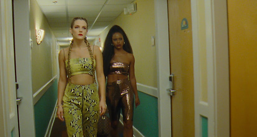 'Zola' stars Taylour Paige and Riley Keough.