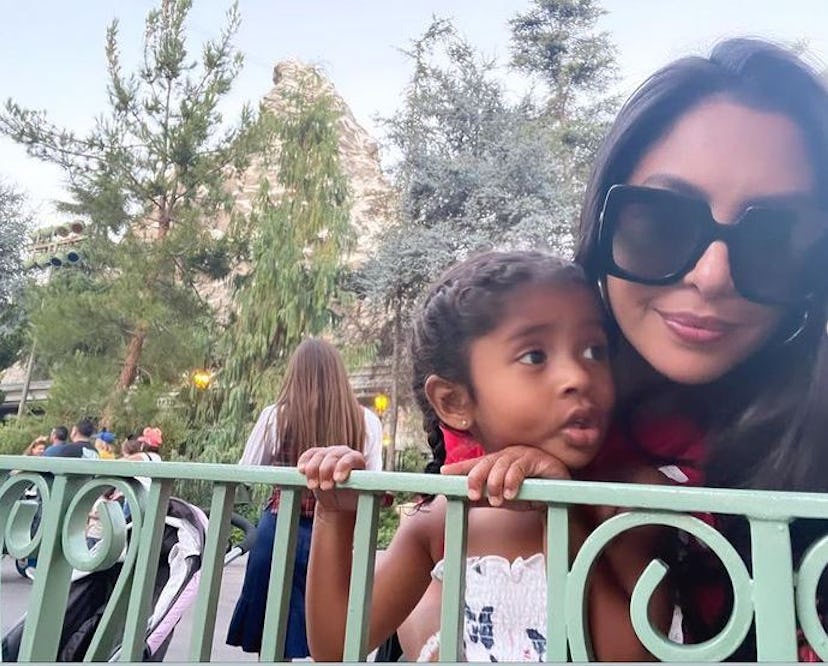 Vanessa Bryant and her daughter, Bianka, 4, at Disneyland. 
