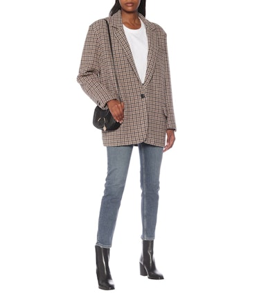 Kaito Houndstooth Virgin-Wool Blazer