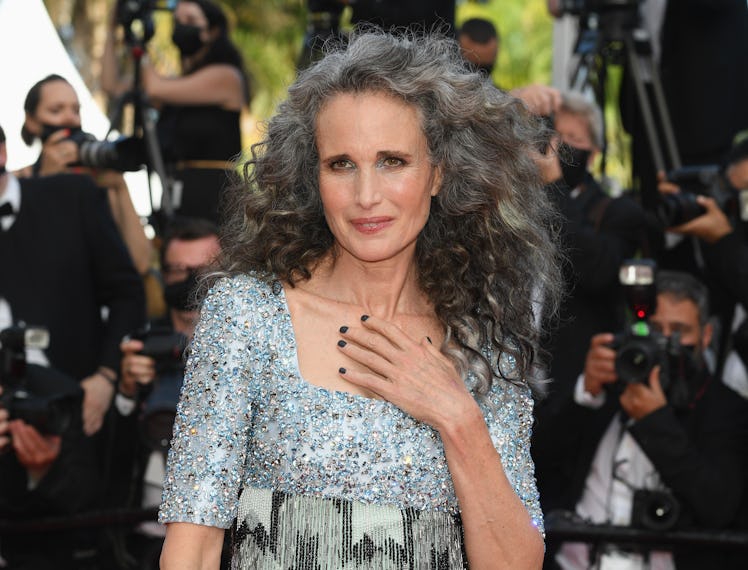 Andie MacDowell Hair Cannes