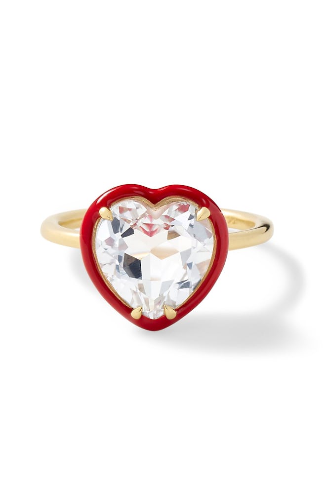 Heart-Shaped Cocktail Ring