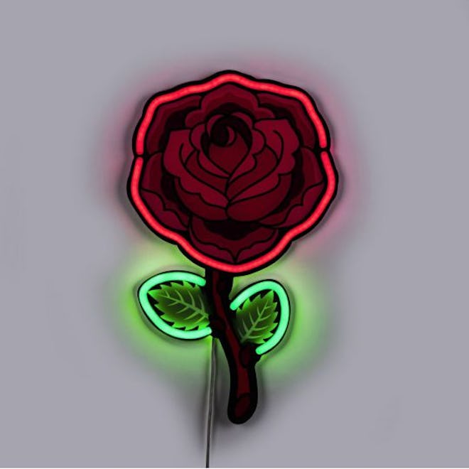 Rose Flower Neon Light