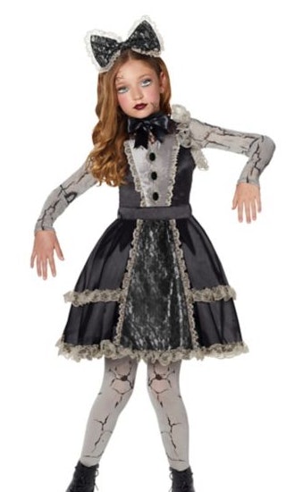 Besserbay Girls Halloween Poncho Scary Costume 6-12 Years 
