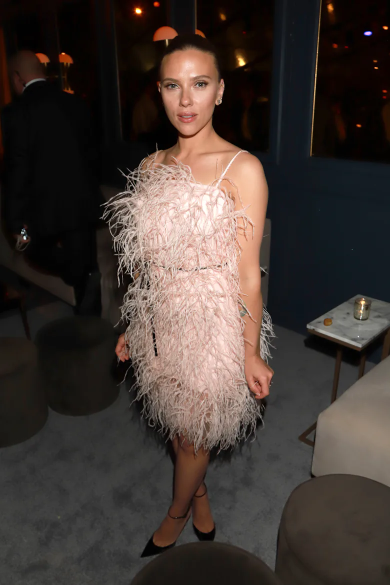 ScarJo in feathers.