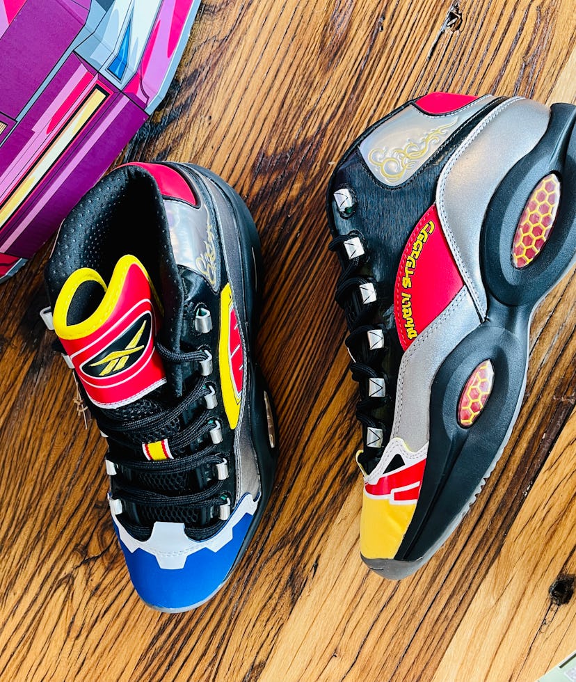 Reebok Power Rangers Question Mid basketball sneakers shoes