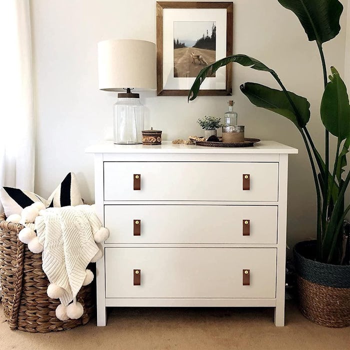 Goldenwarm Leather Cabinet Pulls (6-Pack)