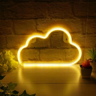 The Glowhouse White cloud led neon light sign