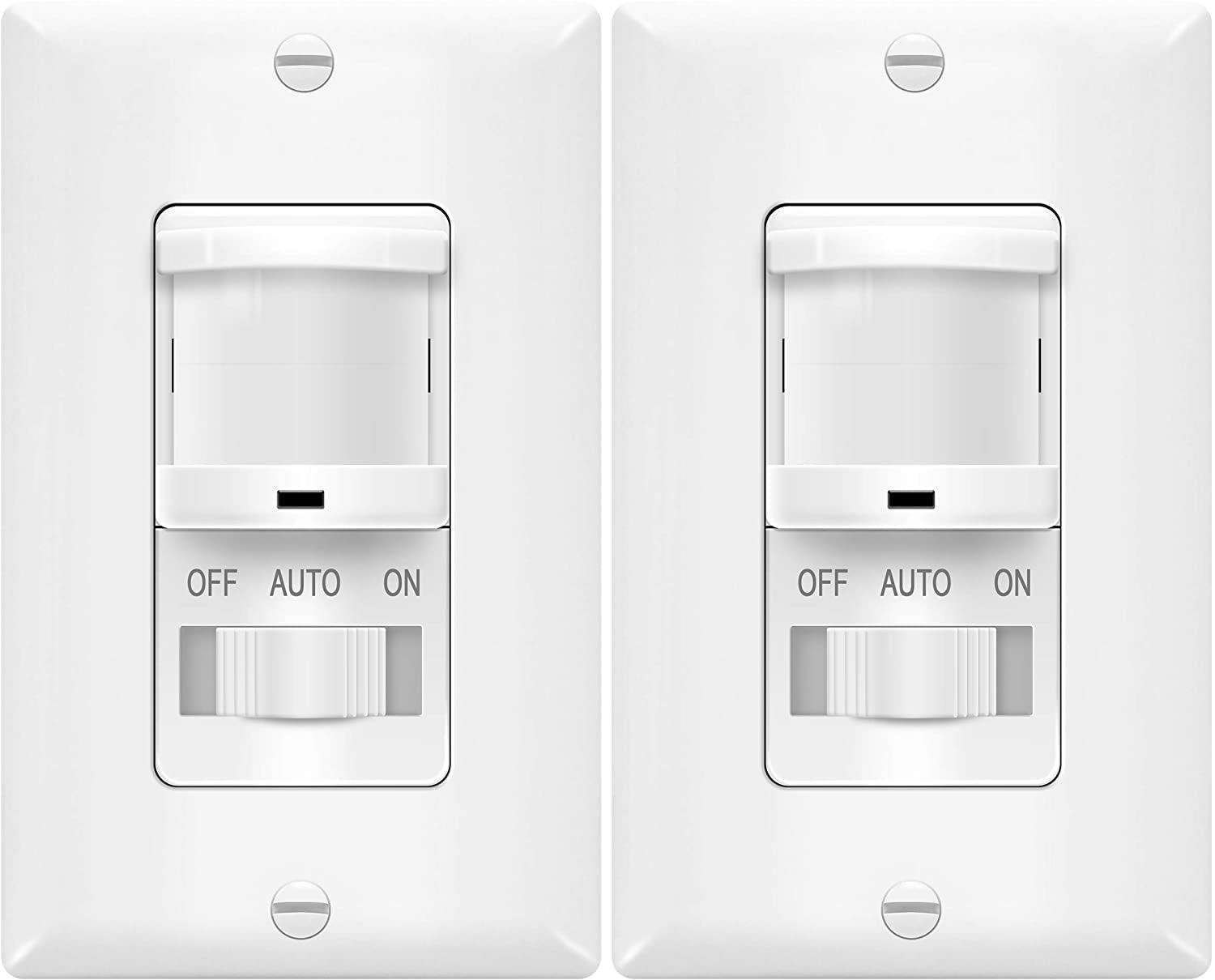 TOPGREENER In-Wall PIR Motion Sensor Light Switch (2-Pack)