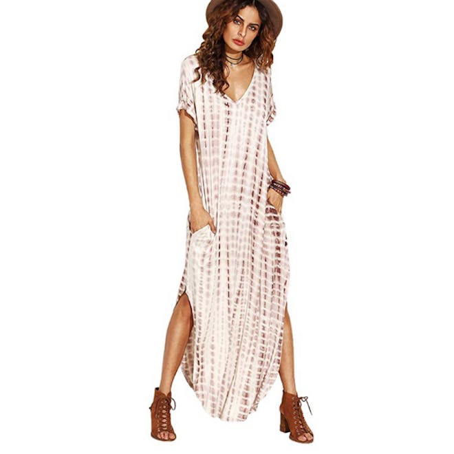 MakeMeChic Tie Dye Maxi Dress