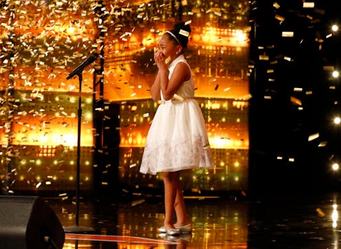 Victory Brinker receives the golden buzzer on America's Got Talent.