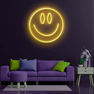 Design Neon Emoji Smile Neon Sign