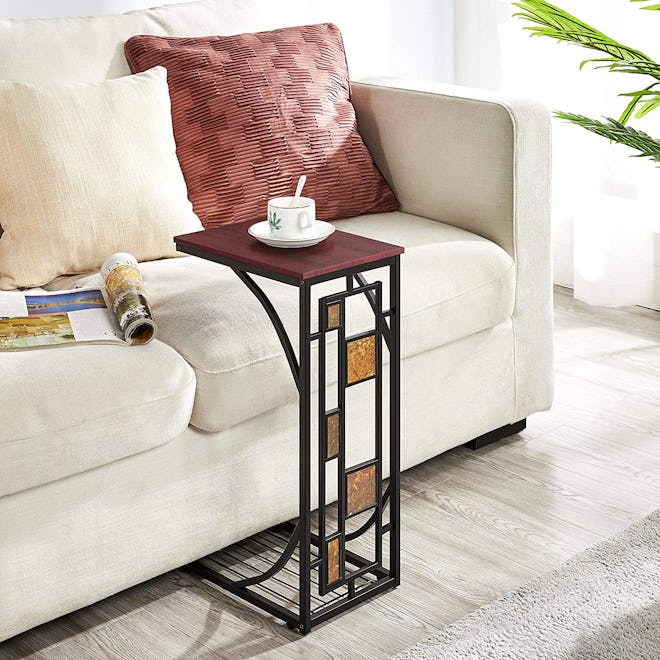 Topeakmart Sofa Side Table