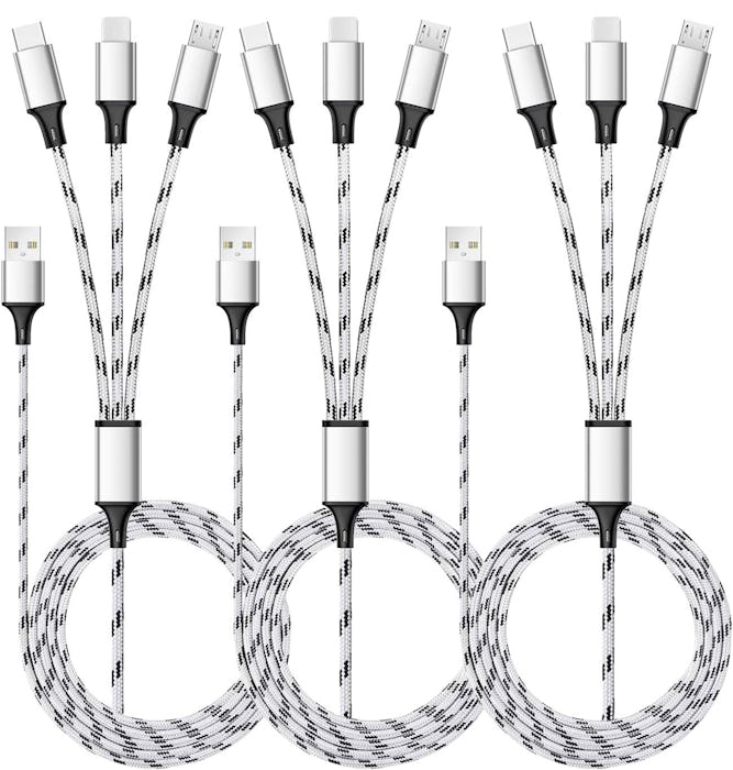 Puxnoin Multi Charging Cable (3-Pack)