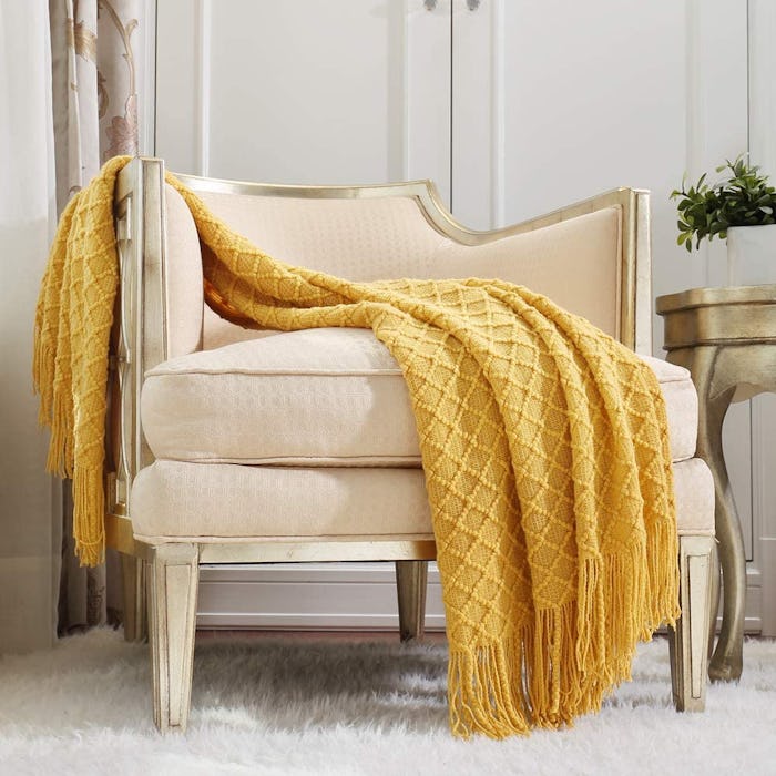 Crevent Knitted Throw Blanket (50''X60'')