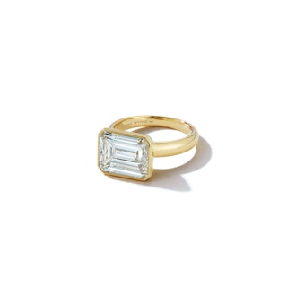 Bespoke East-West Emerald Cut Diamond Ring (Price Upon Request)