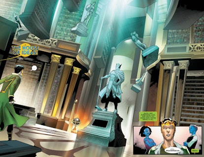 Loki meets the House of Ideas in a 2019 'Loki' run. Screenshot via Marvel
