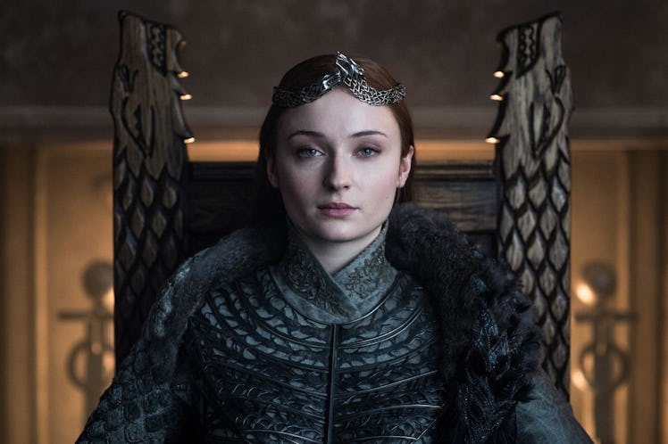 Sophie Turner as Sansa Stark in the Game of Thrones Series Finale