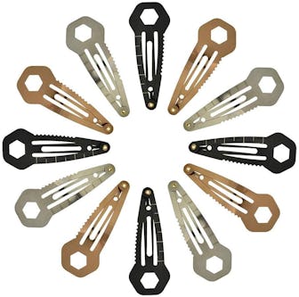 TXIN Stainless Steel Tactical Hair Clips (Set of 15)
