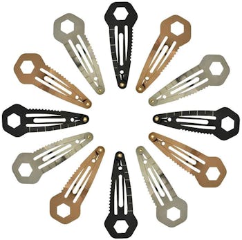 TXIN Stainless Steel Tactical Hair Clips (Set of 15)