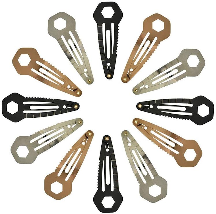 TXIN Stainless Steel Tactical Hair Clips (Set of 15)