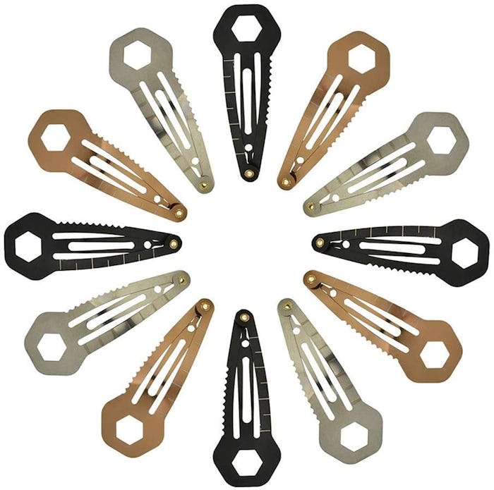 TXIN Stainless Steel Tactical Hair Clips (Set of 15)