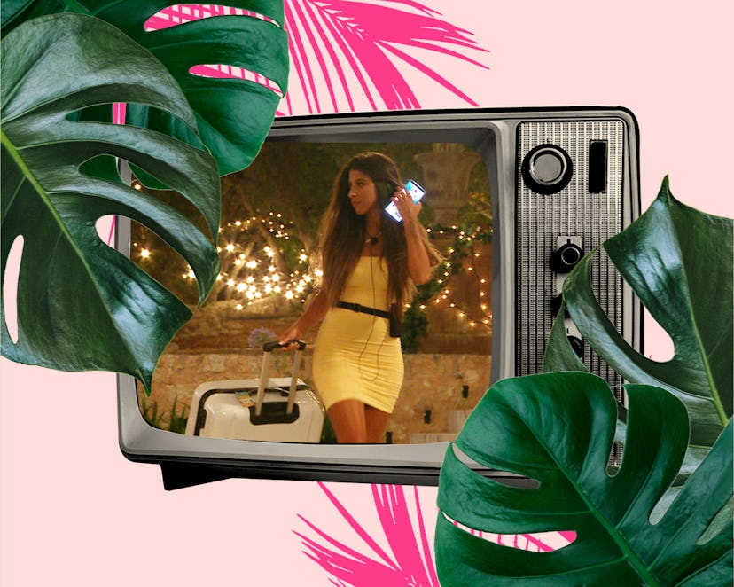 Love Island's Shannon leaving the villa