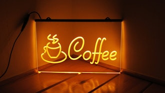 Home Cinema Plus Coffee - Acrylic LED Neon Light Sign