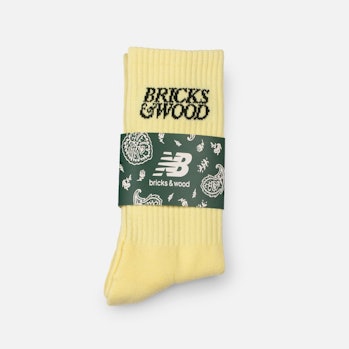 Bricks & Wood New Balance Logo Socks