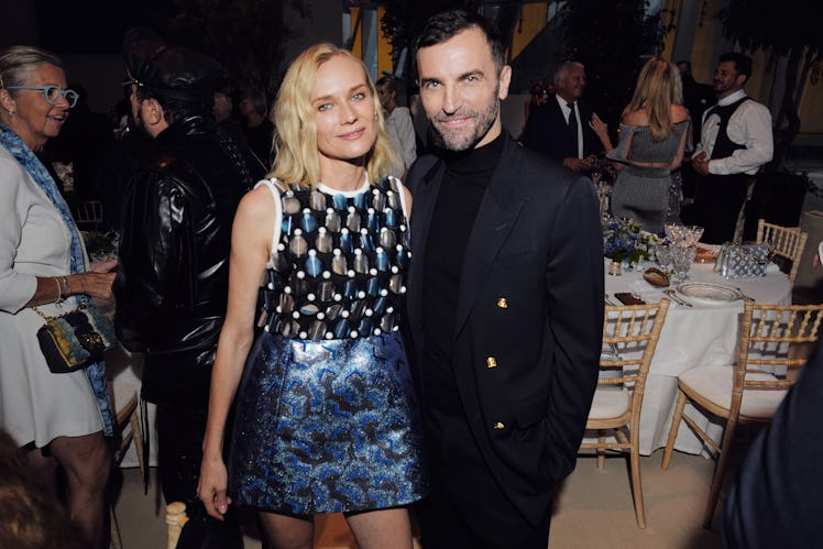 Diane Kruger and Nicolas Ghesquière at Louis Vuitton’s celebratory dinner