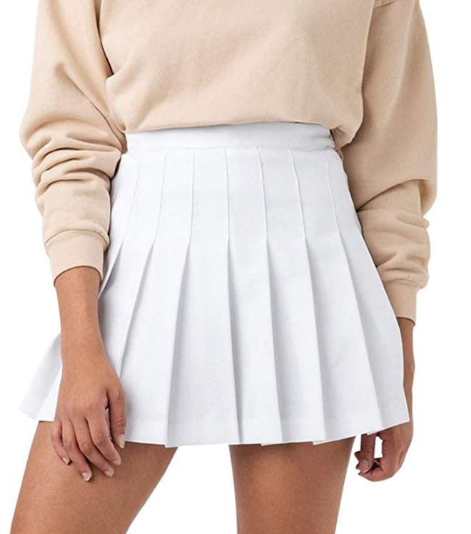 Scktoo Pleated Skirt with Lining Shorts
