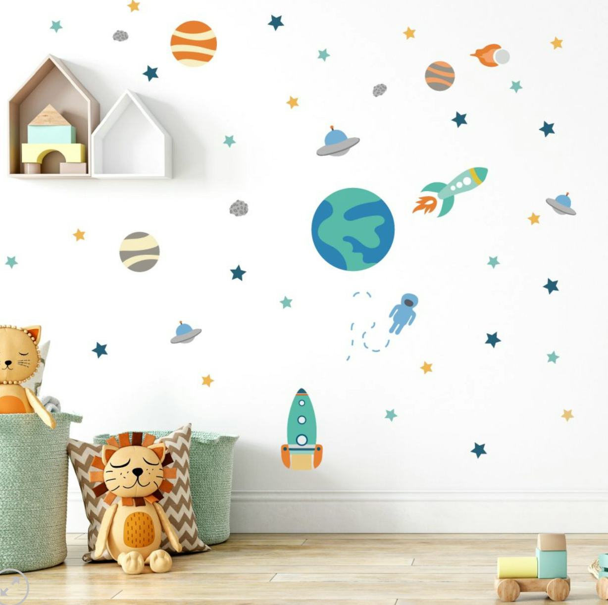 Space themed cheap nursery bedding