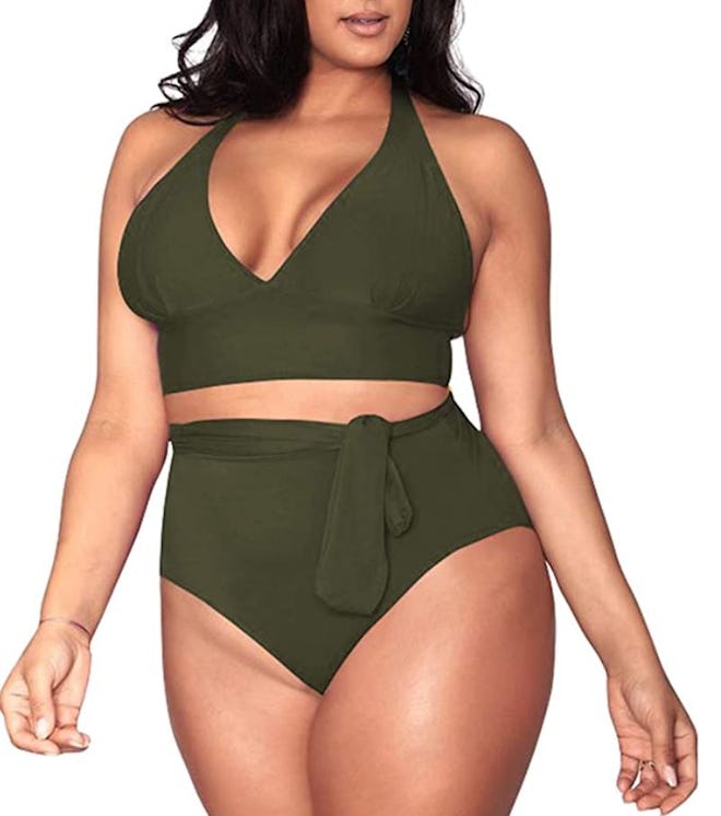 Sovoyontee High Waisted Swimsuit 